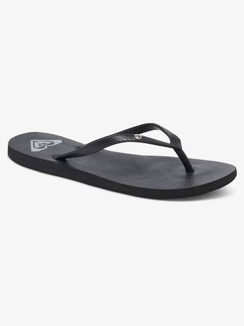 Women's Roxy Bermuda Flip Flops Black | NZ_LW6135