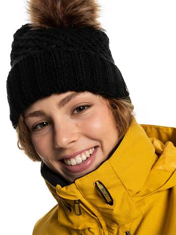 Women's Roxy Blizzard Beanies Black | NZ_LW4831