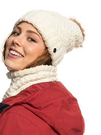 Women's Roxy Blizzard Beanies White | NZ_LW3464