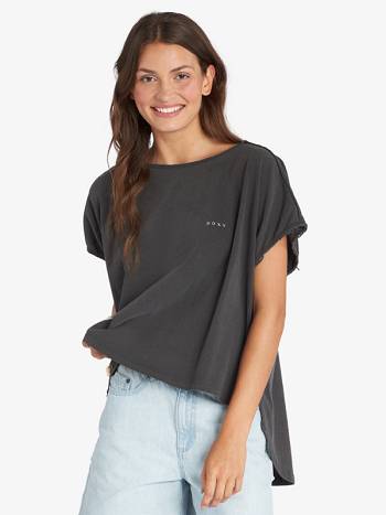 Women's Roxy Blocky Beach Muscle T-Shirt Dark Grey | NZ_LW2408