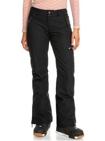 Women's Roxy Cabin Slim Fit Snow Pants Black | NZ_LW1983