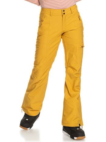 Women's Roxy Cabin Slim Fit Snow Pants yellow | NZ_LW8410