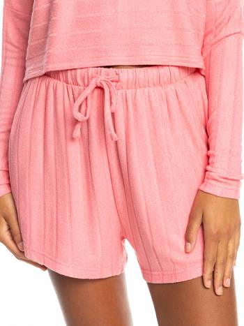 Women's Roxy Catch Me If You Can Wide Rib Matching Sets Rose pink | NZ_LW5415