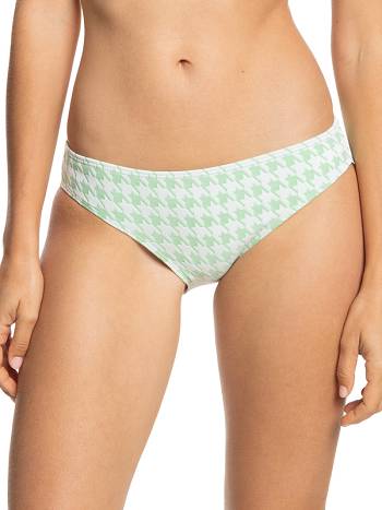 Women's Roxy Check It Hipster Hipster Bikini Bottoms green | NZ_LW2256