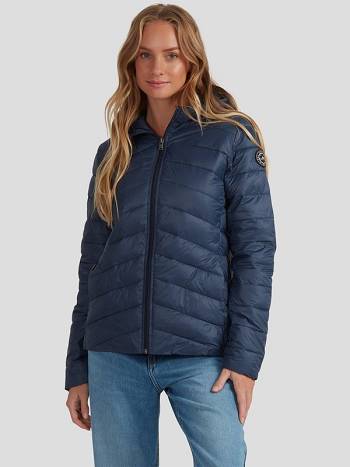 Women's Roxy Coast Road Lightweight Jackets Indigo | NZ_LW9543