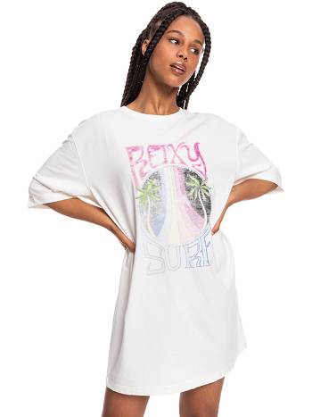 Women's Roxy Come To The Beach T-Shirt White | NZ_LW5244