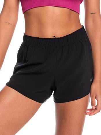 Women's Roxy Corsica Calling Workout Shorts Dark Grey | NZ_LW8731