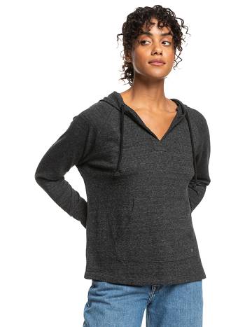 Women's Roxy Destination Surf Hoodies Dark Grey | NZ_LW5410