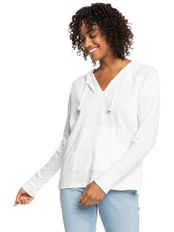 Women's Roxy Destination Surf Hoodies White | NZ_LW2983