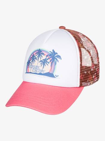 Women's Roxy Donut Spain Trucker Hats White pink | NZ_LW5610