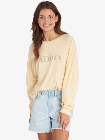 Women's Roxy Dreams T-Shirt Beige | NZ_LW7854