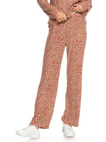 Women's Roxy Endless Daze High-Waisted Pants Brown | NZ_LW3441