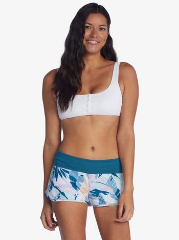 Women's Roxy Endless Summer Boardshorts White blue | NZ_LW5369