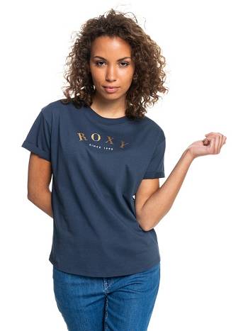 Women's Roxy Epic Afternoon T-Shirt Indigo | NZ_LW1556