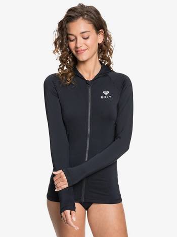 Women's Roxy Essentials Rashguards Dark Grey | NZ_LW4065