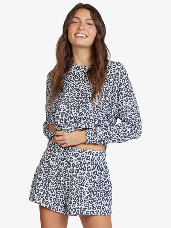 Women's Roxy Ever Glow High-Rise Loungewear black flower | NZ_LW7780