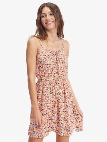 Women's Roxy Everything Is Fine Strappy Dress Rose | NZ_LW9892