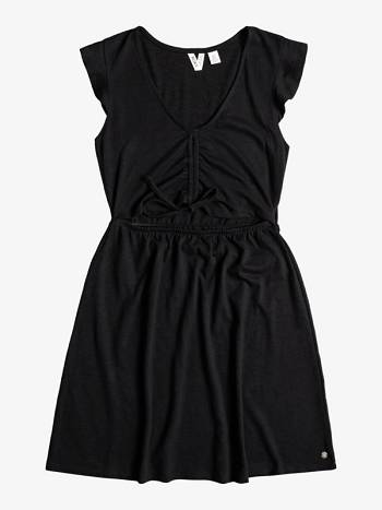 Women's Roxy Flirty Vibes Knit Dress Dark Grey | NZ_LW9477