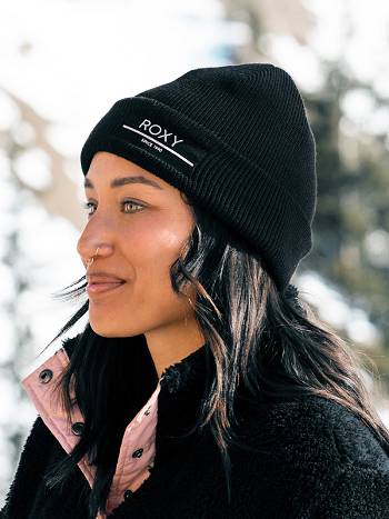 Women's Roxy Folker Beanies Black | NZ_LW2563