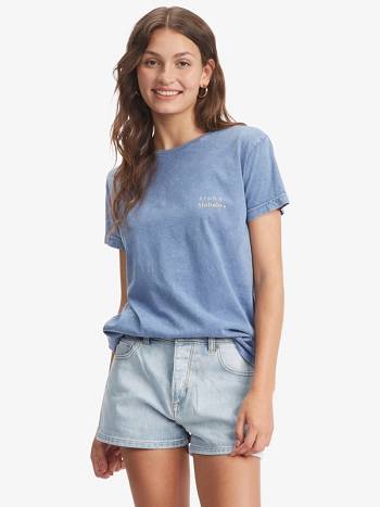 Women's Roxy For Days Boyfriend T-Shirt Blue | NZ_LW1254