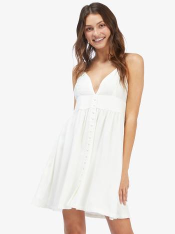 Women's Roxy Golden Lights Strappy Dress White | NZ_LW3442