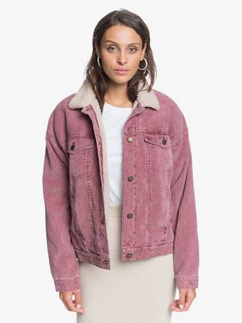 Women's Roxy Good Fortune Corduroy Jackets purple | NZ_LW5540