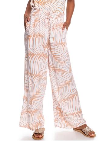 Women's Roxy Inside Rhythm Beach Pants pink flower | NZ_LW9053