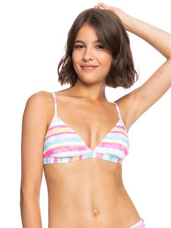 Women's Roxy Island In The Sun Triangle Bikinis Multicolor Stripes | NZ_LW5323