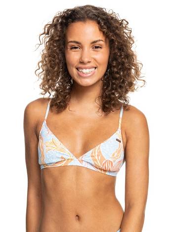 Women's Roxy Island In The Sun Triangle Bikini Tops Blue | NZ_LW6000