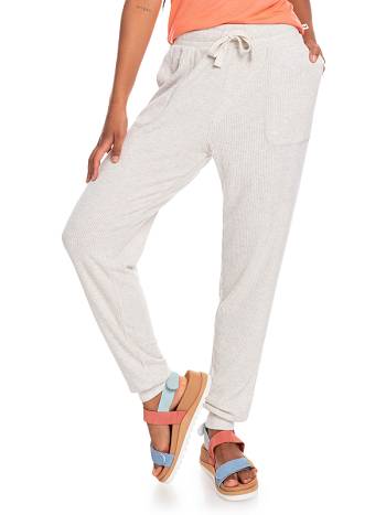 Women's Roxy Just For Chilling Rib Loungewear White | NZ_LW3439