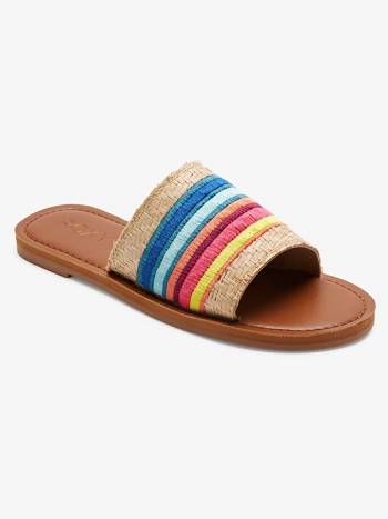 Women's Roxy Kaia Slim Slide Sandals Multicolor | NZ_LW2742