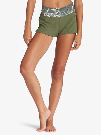 Women's Roxy Kaileo Running Boardshorts green | NZ_LW8894