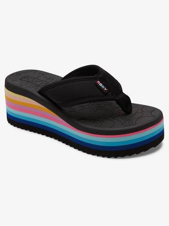 Women's Roxy Kallie Platform Flip Flops Multicolor | NZ_LW1353