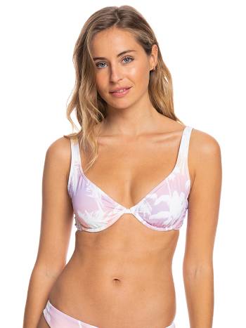 Women's Roxy Lahaina Lights Underwire Bra Bikini Tops Coral | NZ_LW5147