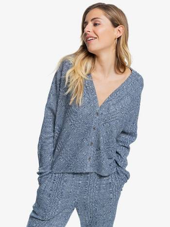 Women's Roxy Lazy Day Ribbed Loungewear Indigo | NZ_LW6119