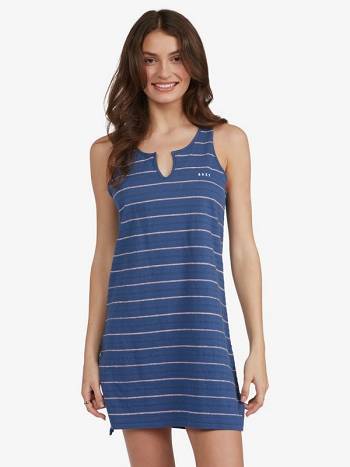 Women's Roxy Livin' Life Tank Dress Indigo | NZ_LW8694