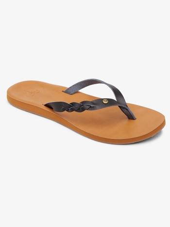 Women's Roxy Liza Flip Flops Black | NZ_LW1927