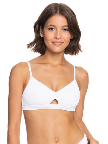 Women's Roxy Love Bralette Bikinis White | NZ_LW4478