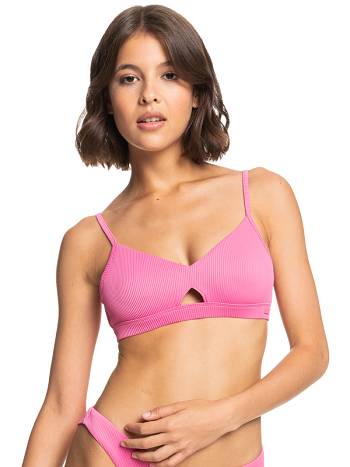 Women's Roxy Love The Cross Step Bralette Bikinis pink | NZ_LW1286