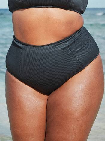 Women's Roxy Love The Hi Shorty Hipster Bikini Bottoms Dark Grey | NZ_LW8793