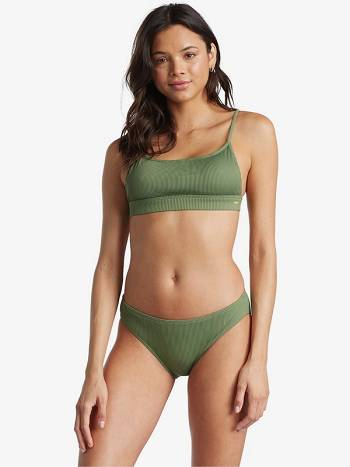 Women's Roxy Mind Of Freedom Full Bikinis green | NZ_LW1829