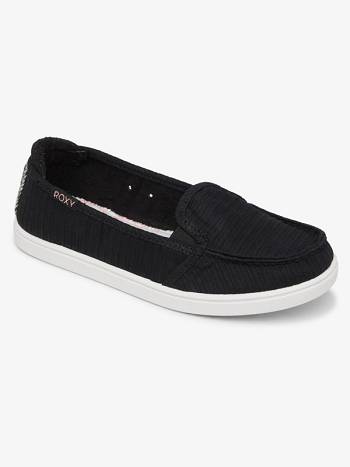 Women's Roxy Minnow Sneakers Black | NZ_LW8094