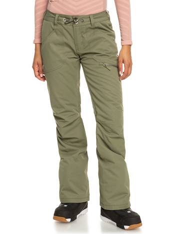 Women's Roxy Nadia Insulated Snow Pants Deep Green | NZ_LW9901