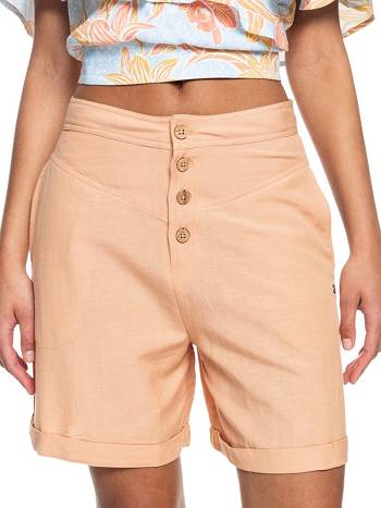 Women's Roxy Natural Radiance Shorts khaki | NZ_LW2083