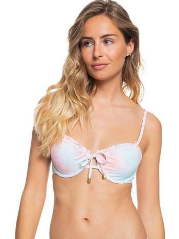 Women's Roxy Nautilus Underwire Bralette Bikini Tops Coral | NZ_LW7118