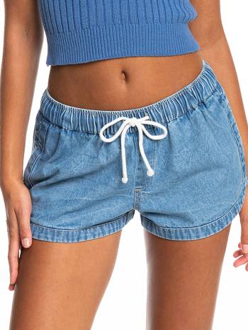 Women's Roxy New Impossible Denim Shorts Blue | NZ_LW5817