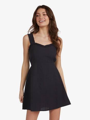 Women's Roxy Not This Time Dress Dark Grey | NZ_LW7579