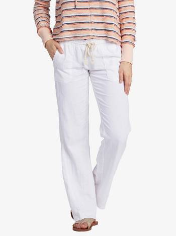 Women's Roxy Oceanside Flared Pants White | NZ_LW9970