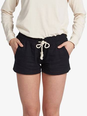 Women's Roxy Oceanside Shorts Black | NZ_LW3625