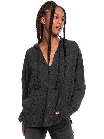 Women's Roxy Paddle Out Hoodies Dark Grey | NZ_LW6628